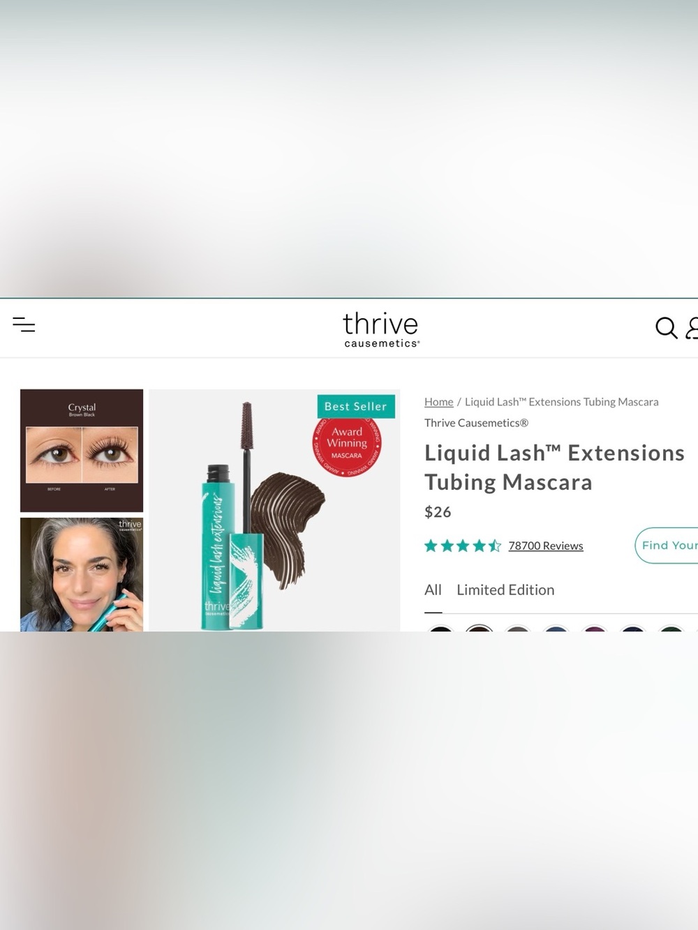 thrive causemetics - NEW - Flake Free Lash Extensions in Brown/Black - Picture 2 of 6